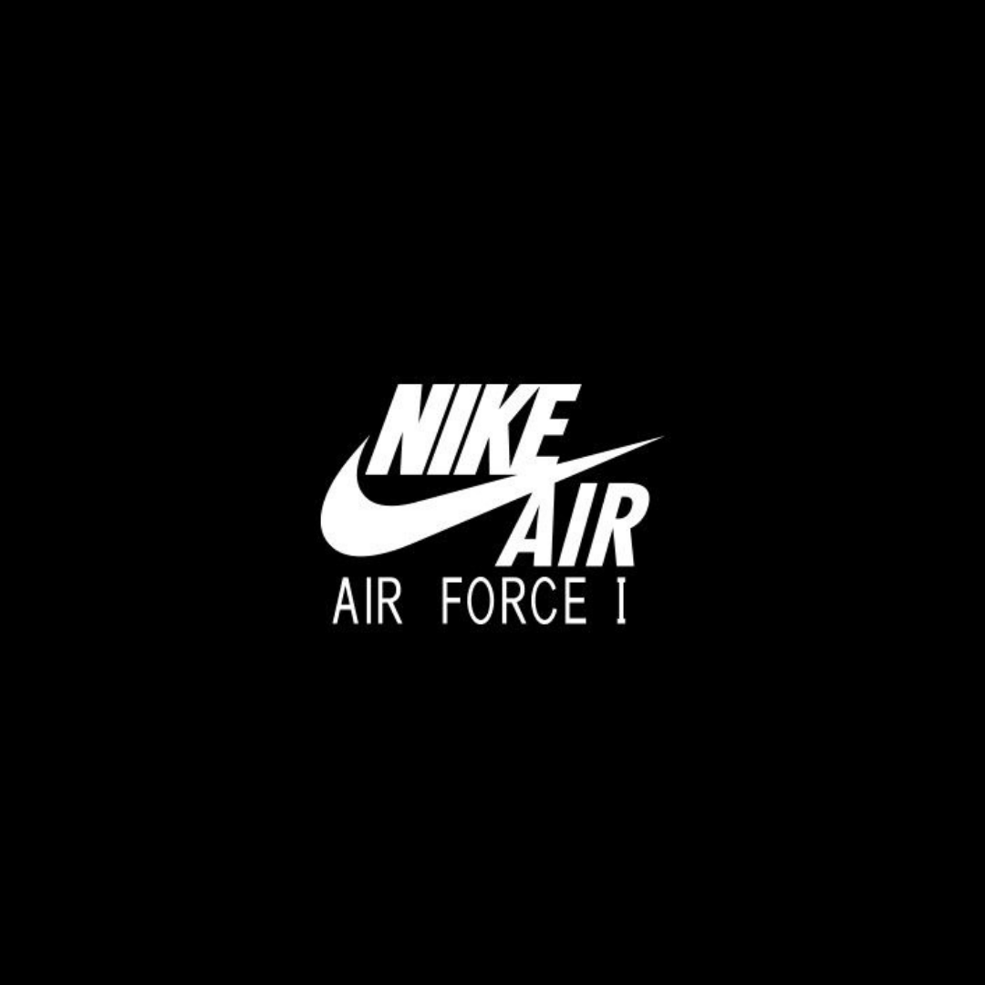 Nike air force logo nero shop