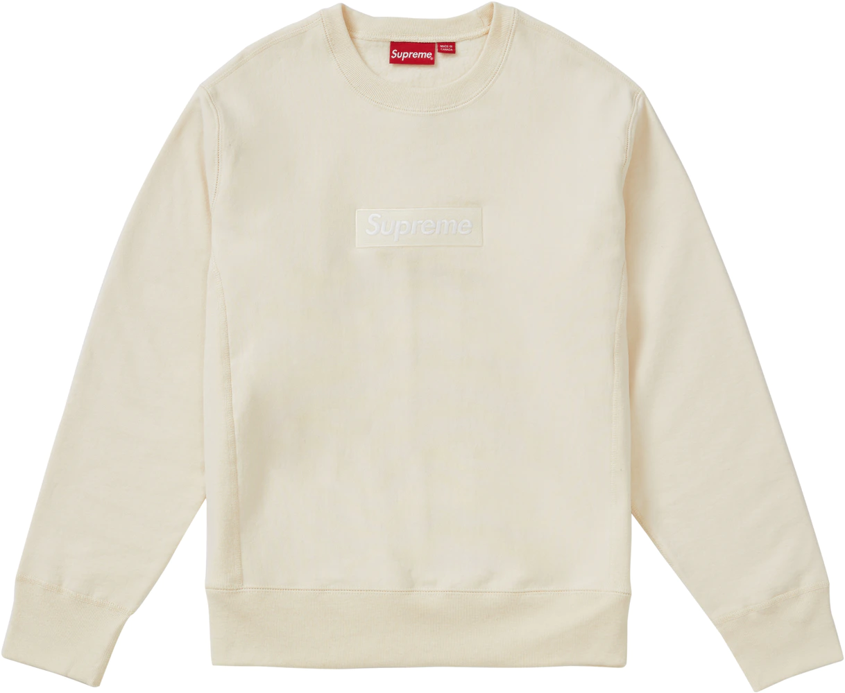 Box logo crewneck sweatshirt clearance supreme