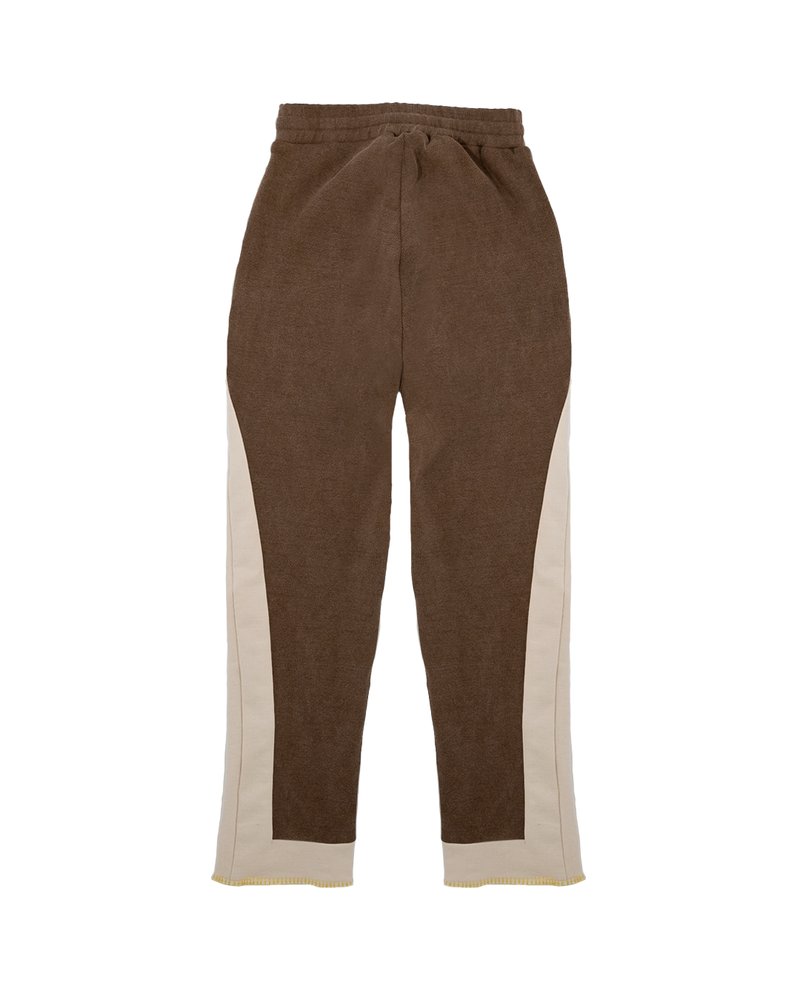 Joggers Brown Ribbed Panel-Meet Up Paris