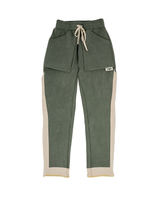 Joggers Green Ribbed Panel-Meet Up Paris