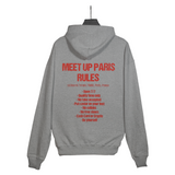 Sweat-shirt à capuche Meetup Rules-Meet Up Paris