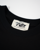 Tee Black Puff Print Logo-Meet Up Paris