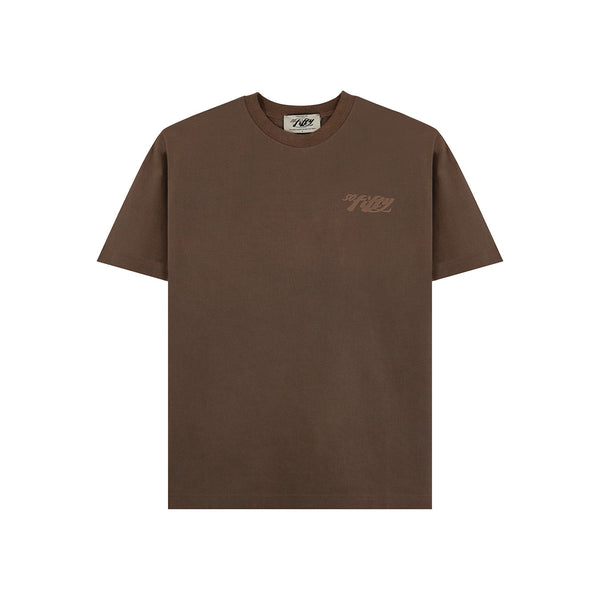 Tee Brown Puff Print Logo-Meet Up Paris