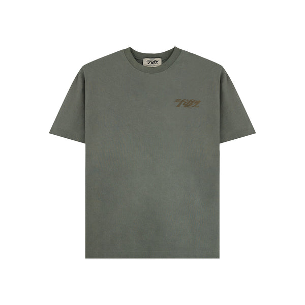 Tee Green Puff Print Logo-Meet Up Paris