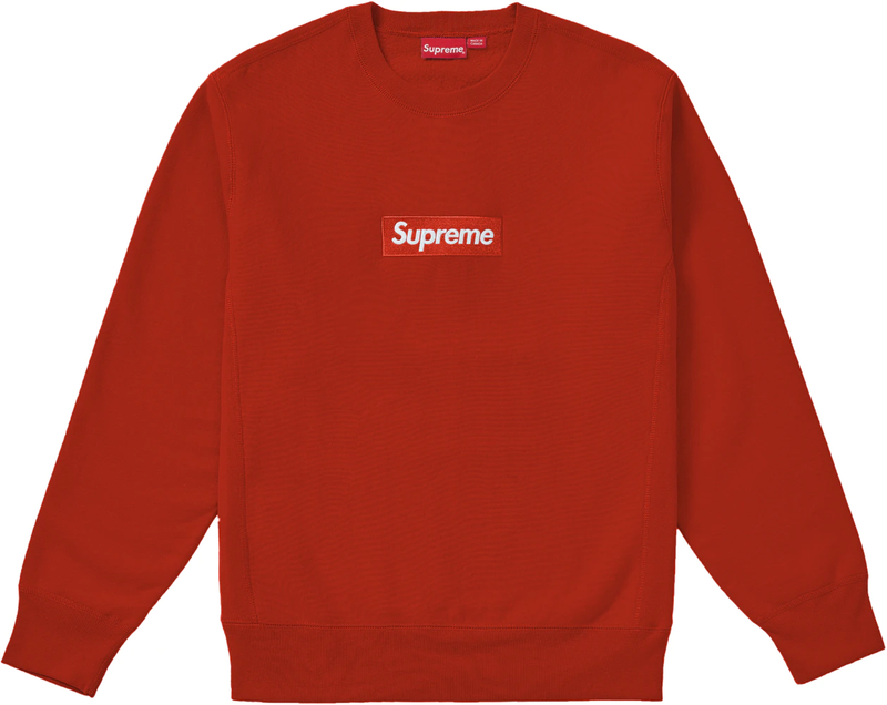 Supreme Box Logo Crewneck FW18 Rust