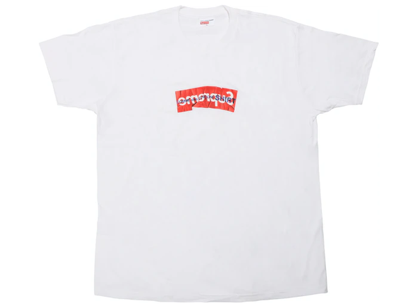 Supreme Comme Des Garcons SHIRT Box Logo Tee White Meet Up Paris